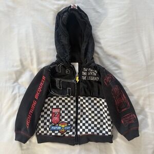 Lightning McQueen Hoodie Cars 3 Disney Store Boys Hooded Jacket Disney Sz 3‎